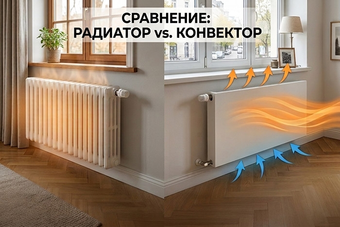 Радиатор или конвектор: что лучше для дома и квартиры? Полное сравнение
